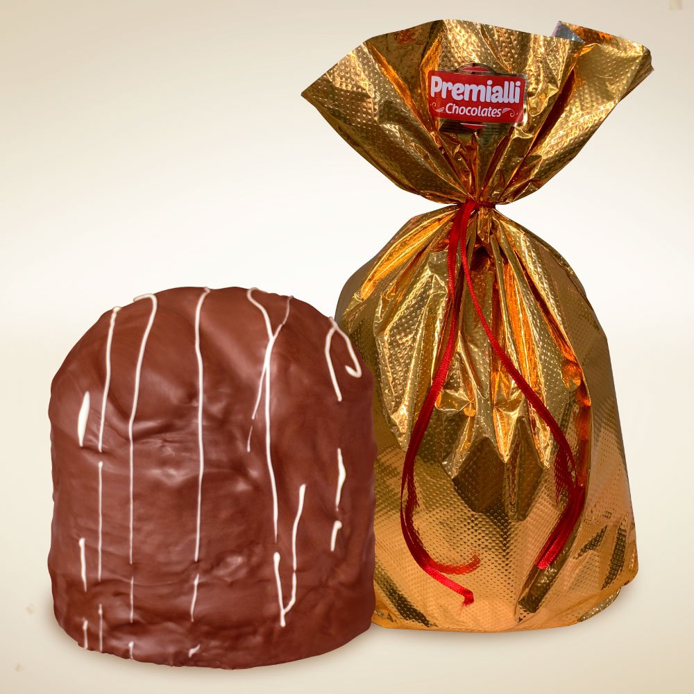 CHOCOTTONE COBERTO COM CHOCOLATE - PREMIALLI CHOCOLATES
