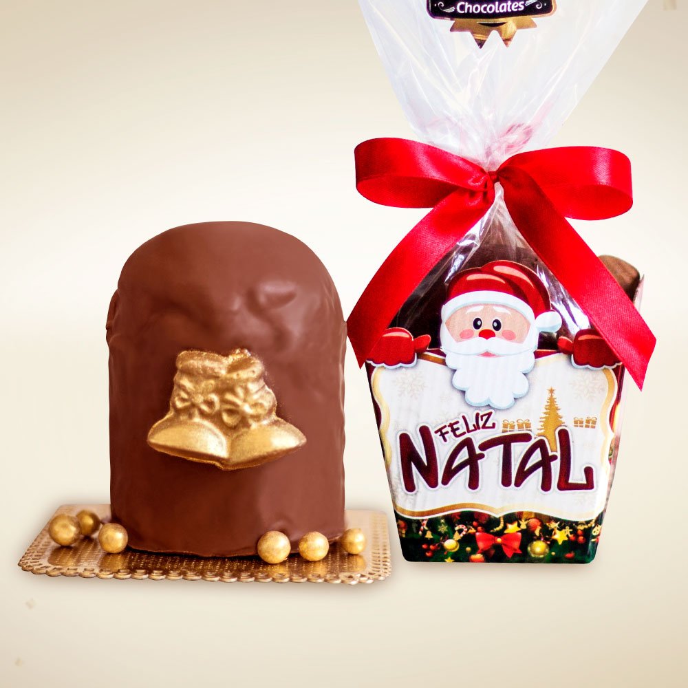 MINI CHOCOTTONE COBERTO COM CHOCOLATE | CACHEPOT - PREMIALLI CHOCOLATES